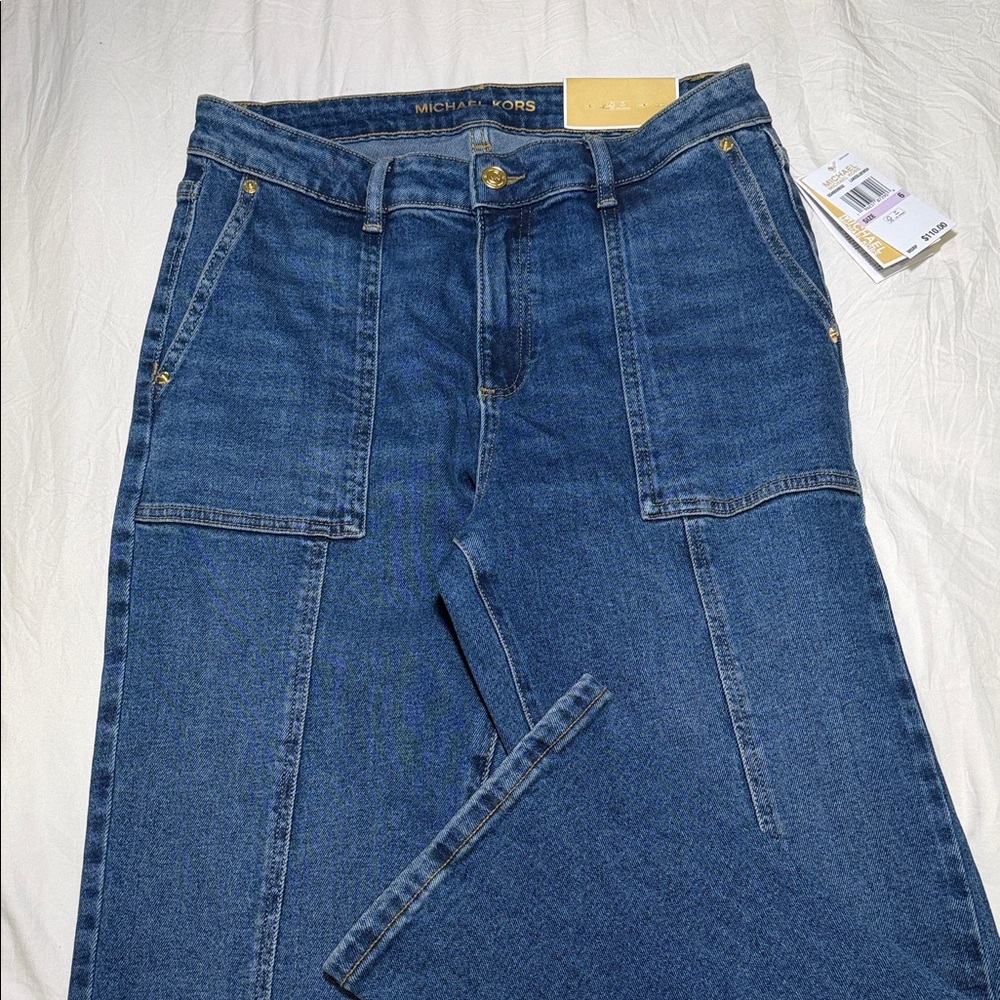 Michael Kors Blue Flare & Wide Leg Jeans